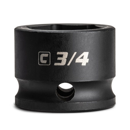 Capri Tools 3/4 in. Stubby Impact Socket, 3/8 in. Drive, 6 Point, SAE CP53458